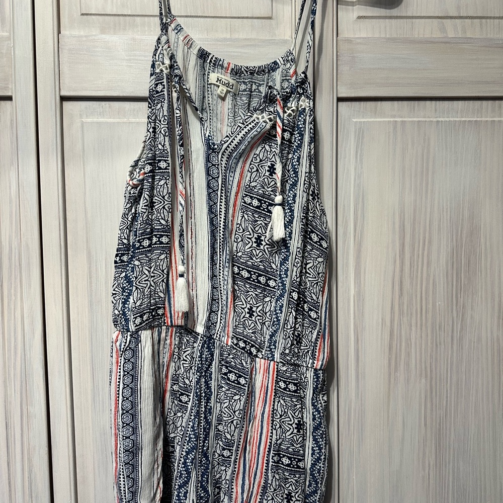 Boho Striped and Patterned Jumpsuit